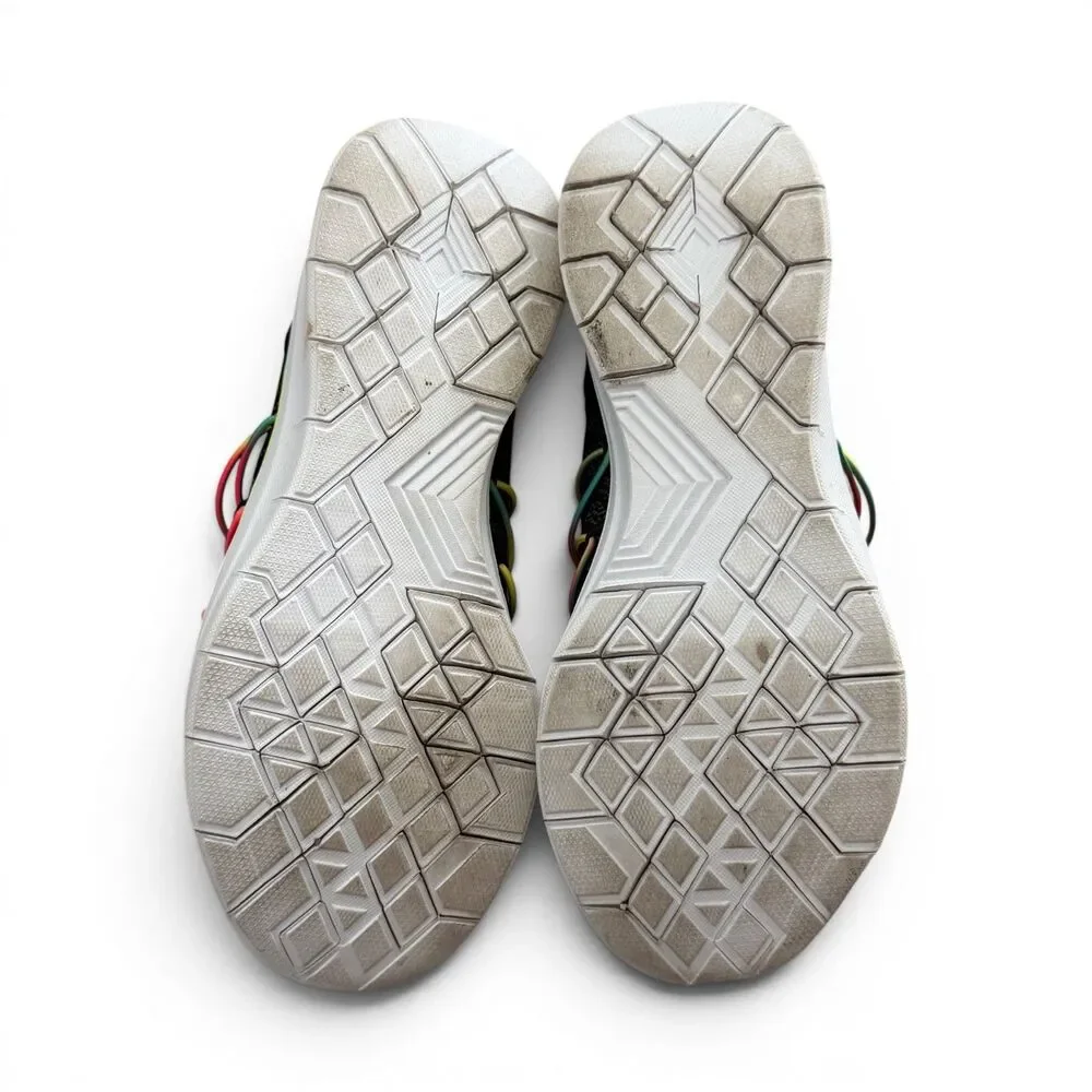 Skechers Air-Cooled Memory Foam Slip-On Sneakers Rainbow Women's 9 Black